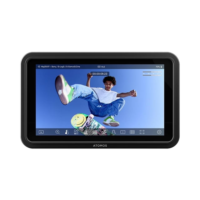 Monitor de campo con cámara Atomos Shinobi GO HDMI 4K con HDR de 5 pulgadas