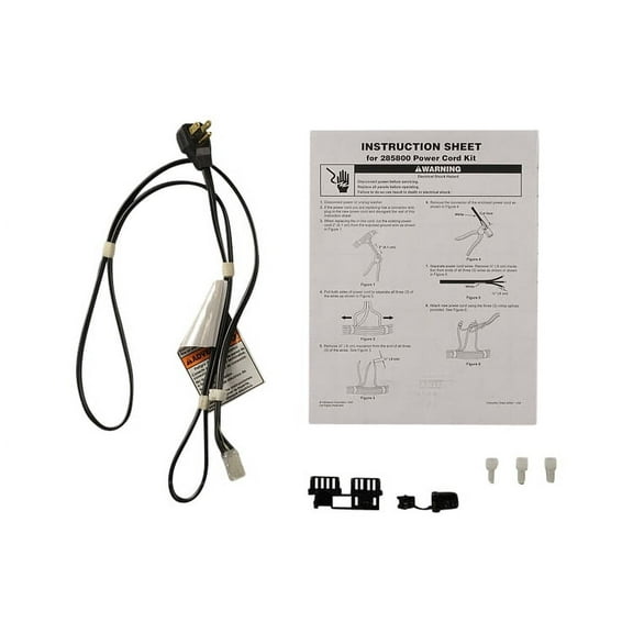 SUPPLYZ Direct Replacement for Whirlpool W10820044 Appliance Cord-Power