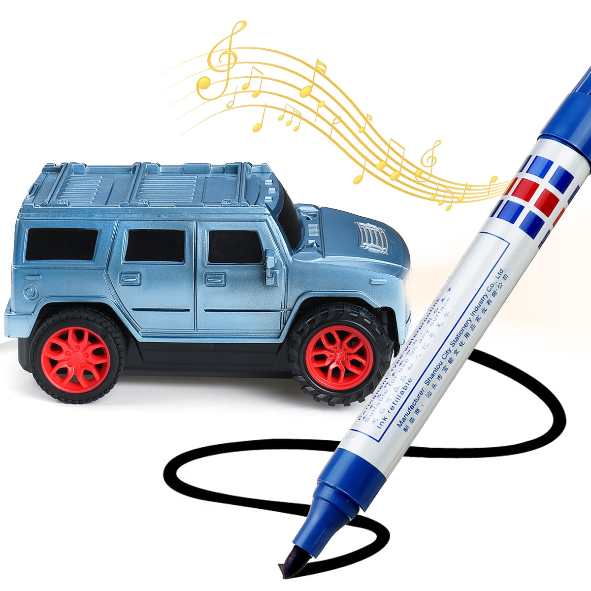 Enlighten Magic Pen Draw toy railroad Inductive Trains Childrens RC