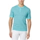 thumbnail image 1 of Camiseta Henley de rayas Club Room mentolmint 2XLT para hombre, 1 of 1
