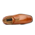 thumbnail image 2 of BRUNO MARC Mens Classic Oxfords Shoes Square Toe Leather Shoes Lace up Dress Shoes GOLDMAN-01 BROWN Size 7.5, 2 of 4
