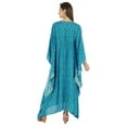 thumbnail image 4 of Moomaya Printed Caftan Gown Maxi Dress For Women Beachwear Party Kimono Cover Up Kaftan, 4 of 7