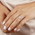 thumbnail image 4 of Spot Jewel 2.1 Ct Emerald Cut Diamond Ring - 14K White Gold Over Ring - Engagement Wedding Promise Ring for Women's - Latest Engagement Diamond Ring for Women's - Proposal Delicate Ring, 4 of 7