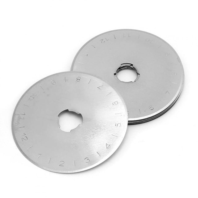 10 cuchillas de repuesto para cortador rotatorio de 45 mm para cortar cuero, tela, papel, herramienta para manualidades