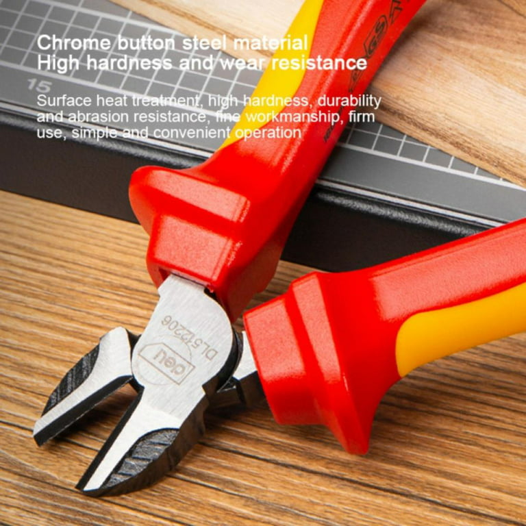 Wurth VDE Insulated Cable Cutter Wire Stripper Electrician Shears Pliers  Diagonal Pliers 1000V Cutting Tools, Wuerth