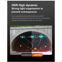 2K Dash Cam Front and Rear Dual Camera Car DVR Night Vision Dash Camera Recorder 24H Parking Monitor Built-in Wifi(B)