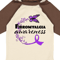 thumbnail image 4 of Inktastic Fibromyalgia Awareness butterfly ribbon Boys or Girls Long Sleeve Baby Bodysuit, 4 of 5