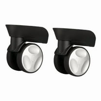 2 Pieces Suitcase Wheels Baggage Wheel Luggage Accessories Silent Sturdy PP Material for Most Travel Trolley Cases