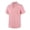 Pink, variant on Men Textured Vertical Stripe Short Sleeve Camp Collar Shirt Full Button Placket with Chest Pocket Lightweight Casual Wear