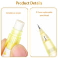 thumbnail image 5 of 8 Pcs Yellow Cheese Cat Mechanical Pencils Cute 0.5mm Mechanical Pencil Kawaii Pencils Pencil for Women Office Suppies, 5 of 7