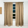 thumbnail image 2 of Designart 'Ornamental Retro Design V' Mid-Century Modern Curtain Panel, 2 of 5