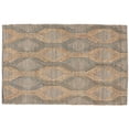thumbnail image 2 of Lyla 5 x 8 Area Rug, Handwoven Jute, Simple Beige and Blue Geometric Design, 2 of 5