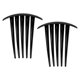 thumbnail image 1 of 2uds Pequeño Peine Lateral, Dientes Pelo Peine Pelo Clip Peine, Negro, 3, 1 of 1