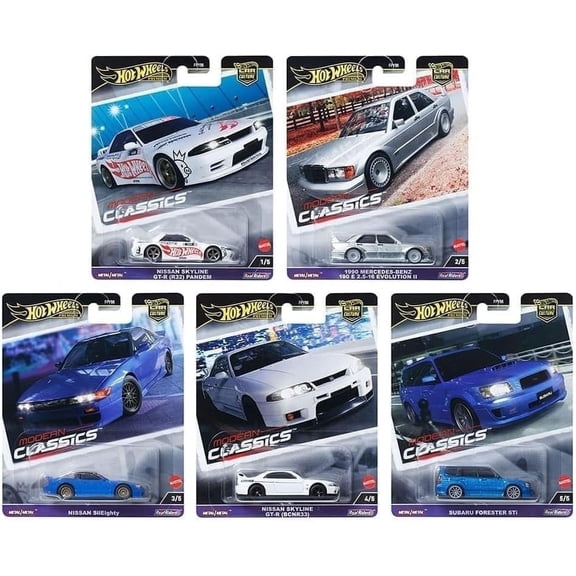 Hot Wheels Modern Classics Die Cast Cars Set of 5 FPY86-961E