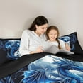 thumbnail image 5 of jejeloiu Safari Wolf Full Size Comforter Sets,Magic Animal Dragon Bedding Comforter Set,Western Fantasy Bedding Sets For Boys Kids,Lightweight Bedroom Decorative Reversible,3-Piece, 5 of 8