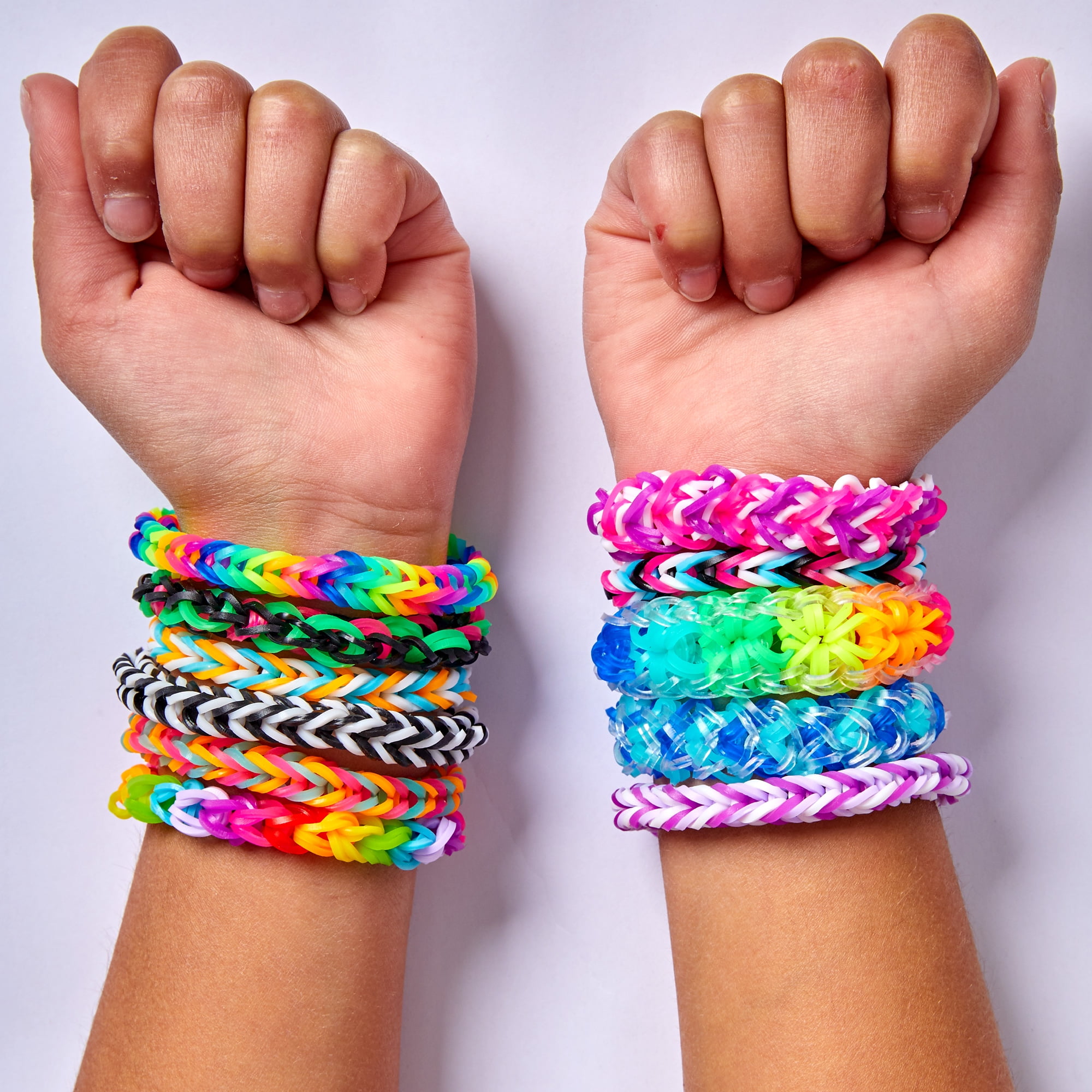 Loom Band Bracelet Technique with Spool Knitting