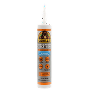 Gorilla Waterproof Caulk & Seal Silicone Sealant, 10oz Cartridge - Clear Caulking Sealant for Kitchen, Window, Bath, Marine, Door and More