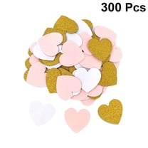 Raindrops 300Pcs Love Heart Glitter Confetti Assorted Color Decorative Use for Birthday Wedding Festival