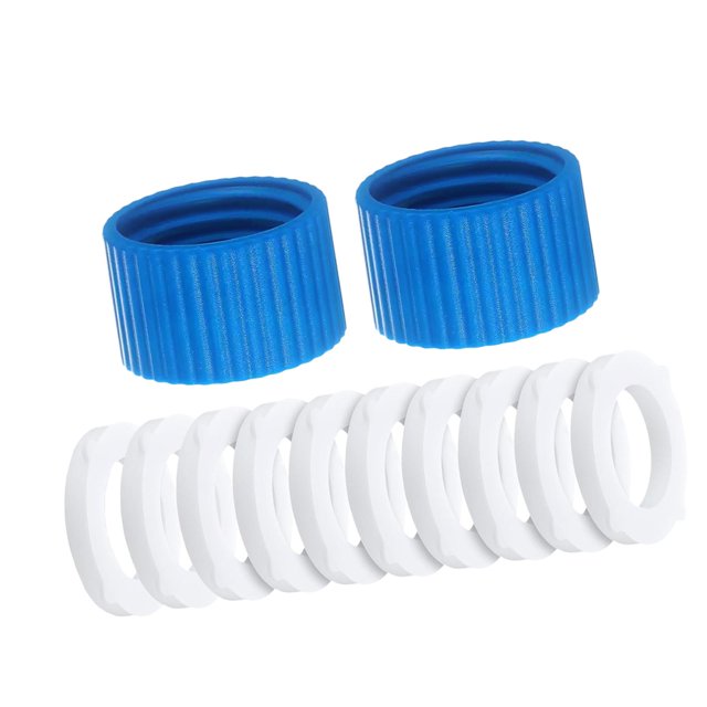 Kit de acoplamiento para filtro de agua de 28 mm para botella de agua con filtro roscado para senderismo con 10 arandelas