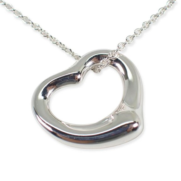 Pre-Owned TIFFANY 925 heart pendant necklace (Good)