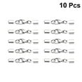 thumbnail image 4 of Dytern DIY 10 PCS DIY Jewelry Lobster Clasps Lobster Claw Buckles DIY Jewelry Pendant Necklace Bracelet Clasps Hooks for Home Jewelry Making (Silver), 4 of 10