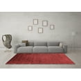 thumbnail image 3 of Ahgly Company Indoor Square Oriental Red Industrial Area Rugs, 5' Square, 3 of 4
