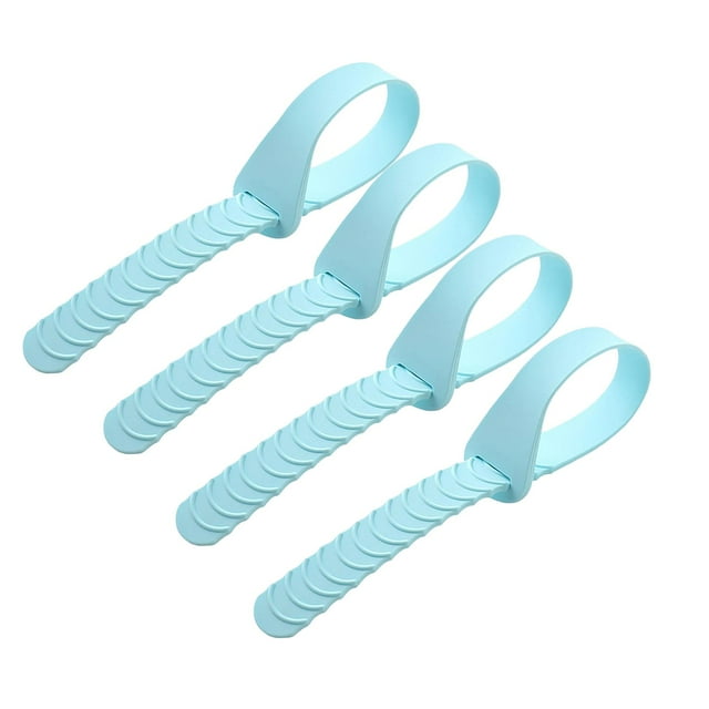 4 piezas Asa para asiento de inodoro Elevador de asiento de inodoro Asa de elevación de tapa de asiento de inodoro para Azul