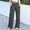 Dark Gray, variant on Women's High Waist Draped Wide Leg Pants, High Stretch Breathable Straight Leg Trousers for Daily Commute & Office Wear Brown S