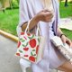 thumbnail image 3 of Bolso de mano con estampado de frutas para mujer bolsa de Ehuebsd hombro pequeña informal Vintage para el almuerzo, 3 of 7
