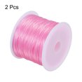 thumbnail image 3 of Unique Bargains Elastic Cord DIY Making Stretchy String Craft Wire, Dark Pink, 2 Rolls, 3 of 6
