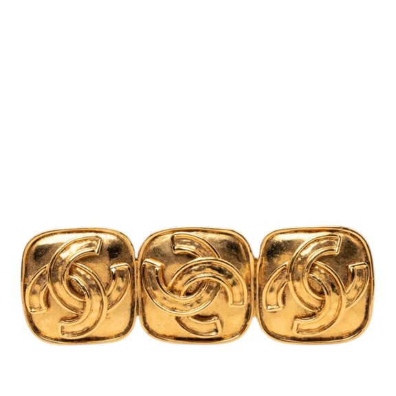 Pre-Owned Chanel Coco Mark Vintage Brooch, 94P Stamp, Gold Plated, Women's CHANEL