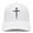 White, variant on Faith Cross Embroidered Christian Baseball Cap for Kids, Adjustable, Ages 4-12