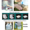 thumbnail image 4 of 2 Pack 5.3 Gallon Collapsible Water Container with Spigot, Food Safe Water Storage Jug, Camping Water Storage Jug Canteen for Outdoor Hiking and Emergency, Portable, Foldable, 4 of 6