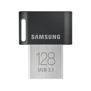 SAMSUNG FIT Plus 3.1 USB Flash Drive, 128GB, 400MB/s, Plug In and Stay, Storage Expansion for Laptop, Tablet, Smart TV, Car Audio System, Gaming Console,?MUF-128AB/AM,Gunmetal Gray