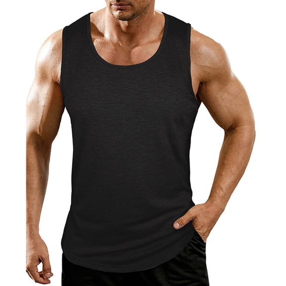 Luvrsol Muscle Shirts for Men Moisture Wicking Workout, S-2XL