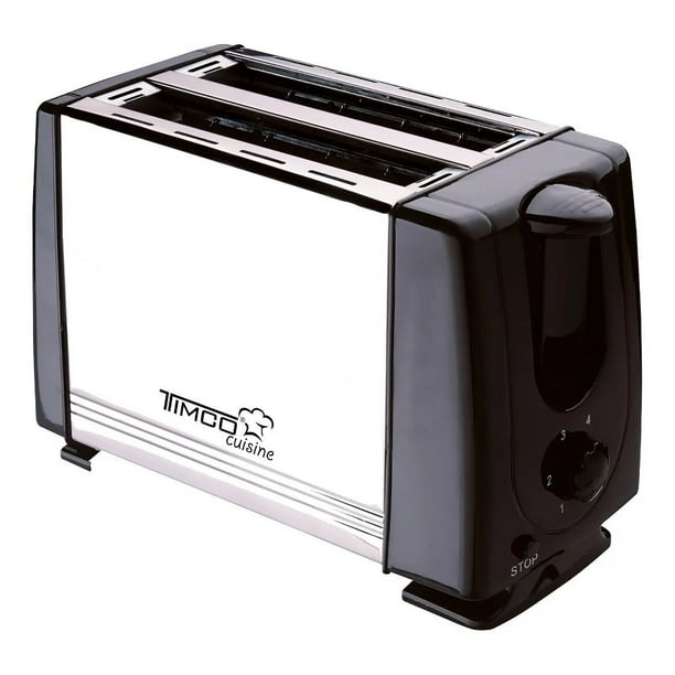 Tostador de Pan Timco Acero Inoxidable 2 rebanadas