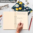 thumbnail image 4 of FORMRS 1-Subject Spiral Notebook 8" x 5" College Ruled 60 Refillable Sheet A5 Hard Cover, Lemon Flowers, 4 of 7