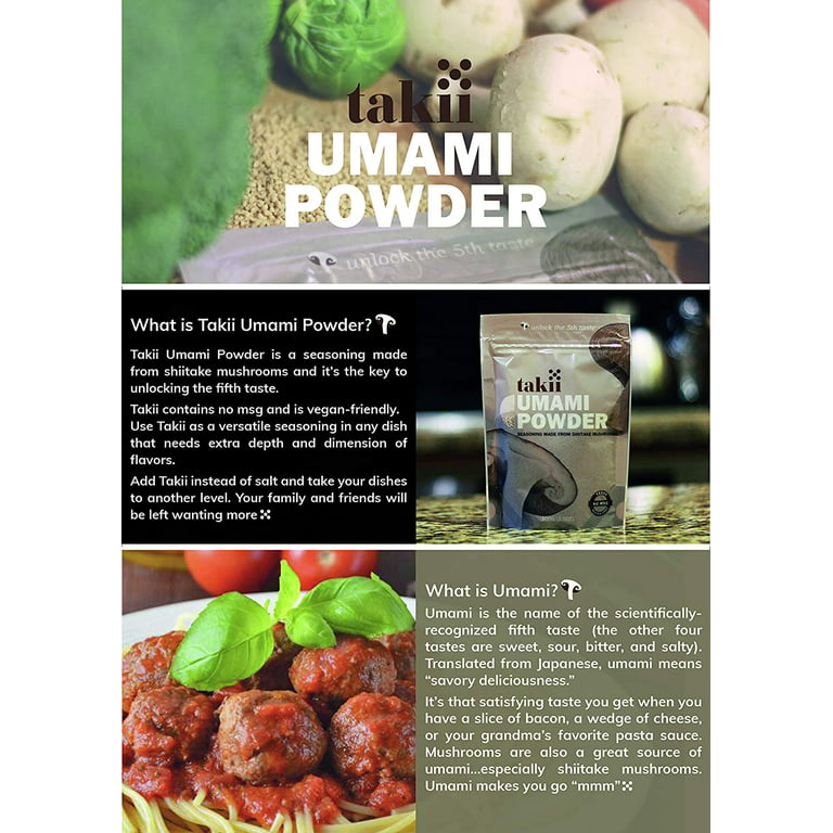 Fresh Finest Umami Powder, Shiitake Mushroom Seasoning Powder