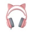 HMOONORY Stereo Gaming Headset with Mic 3.5Mm Sound Detachable Cat Ear ...