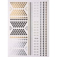thumbnail image 1 of Metallic Temporary Tattoos - Triangles, 1 of 2