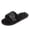 Black, variant on KEVCHE Womens Fuzzy Slippers , Warm Fur Lining and Non-Slip Rubber Sole , Indoor Outdoor House Shoes
