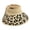 Beige, variant on Women Sun Visors Wide Brim Foldable Packable Ponytail Beach Hat Straw Leopard Roll Up Bow Visor Sun Hats