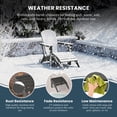 thumbnail image 5 of (2 pack) WestinTrends Malibu Outdoor Adirondack Style Ottoman, Gray, 5 of 16