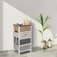 thumbnail image 2 of Nightstand with 4 Drawers, End Table Storage Tower Organizer Unit with Wood Top for Bedroom, Hallway, Entryway, Closets, 2 of 5