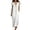 Z1#White1128, variant on Puliio Maxi Dresses for Women Sleeveless V Neck Ruffle Loose Casual Dress with Pockets