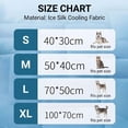 thumbnail image 5 of Dog Cooling Mat Indoor Outdoor, Self Cooling Pad for Dogs & Cats Breathable Washable Summer Pet Cool Mat, Floor Dog Bed for Floor Crate Car Travel Use, 5 of 7