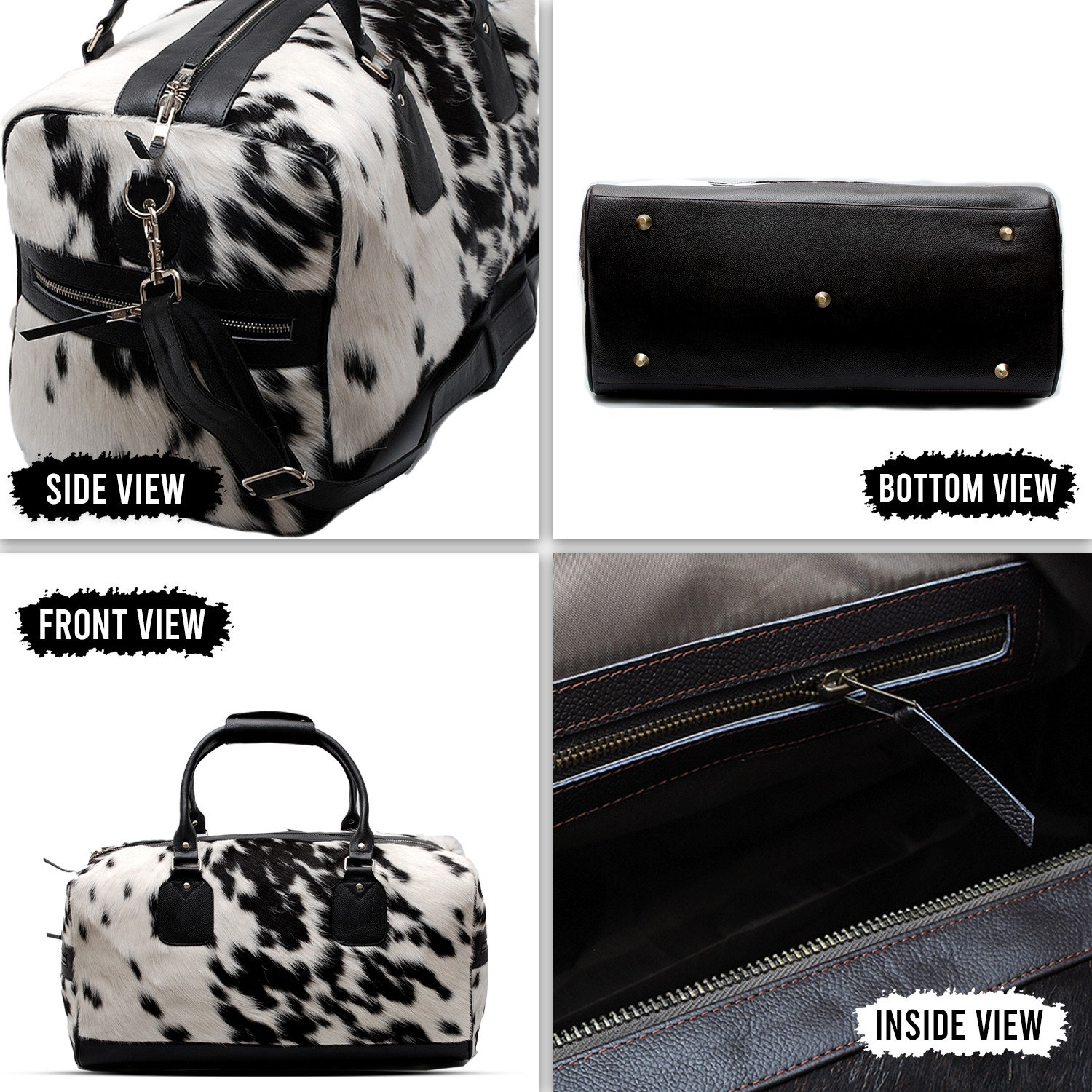 Weekend Holiday Bag Cowhide Large Leather Duffel Women Travel Men Sport Overnight Weekender Tricolour Leather Duffle Bag KDL-16