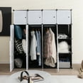 thumbnail image 2 of Costway Armoire Portable 16 Cubes avec 2 Tringles, 2 of 10