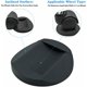 thumbnail image 3 of Muebles TUNC Castor Cups 4 PCS Almohadillas de goma antideslizantes Protectores de piso Negro 7.5cm Sencillez, 3 of 5