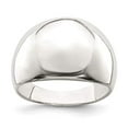 thumbnail image 6 of 925 Sterling Silver Polished Cigar-band Ring Size 6, 6 of 6
